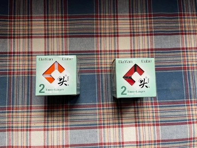 Old Plastic Dayan 2x2 + New Plastic 2x2 - Image 1 of 4