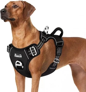 Arnés Eyein Perro Grande, Anti L (Cuello: 42-60cm, Pecho: 47-86cm), Negro  - Imagen 1 de 9