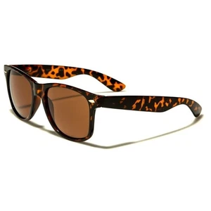 Classic Retro Sunglasses Men's / Women's Tortoise Shell Frame Brown Lens UV400 - Picture 1 of 7