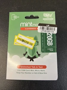 Kit SIM Plan Móvil 3 Meses 20GB/mes Como Nuevo - Imagen 1 de 2