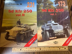 Wydawnictwo Militaria 231 173 SD KFZ 250 Tank Volume 1 & 2 Military English Text - Picture 1 of 20