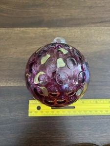 ForBird Brain Cranberry Colored Hanging Ornament Handmade Czech Republic 4" Tall - Picture 1 of 4
