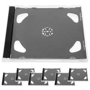 6 Pcs Plastik -CD -Scheibebox -Fall CD-Aufbewahrungshüllen Aus Kunststoff - Photo 1/12