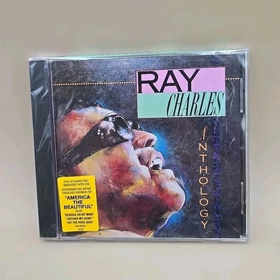 Ray Charles Anthology CD NEW SEALED W/ HYPE STICKER - 1988 Rhino 20 Tracks - Image 1 of 4