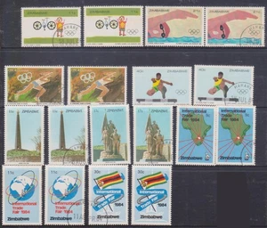 (F348-33) 1980 Zimbabwe mix of 18stamps values 9c to 30c (AH) - Picture 1 of 1