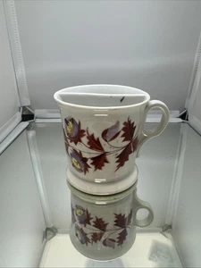 Taza de afeitar bigote vintage taza de té de aseo pintada a mano - Imagen 1 de 10