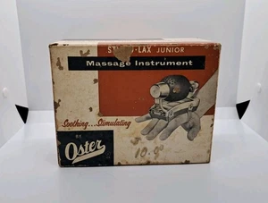 Oster Stim-U-Lax Junior Model M-4 Vintage Massager With Paperwork And Box - Picture 1 of 24