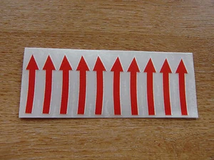 Red -Directional Arrows - Wheel decals / stickers - set of 10 - Picture 1 of 1