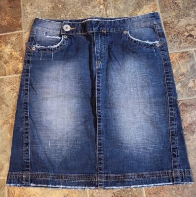 Falda vaquera azul asfalto para mujer talla 9 Foto 1 de 3