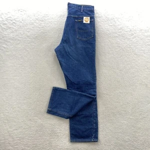 Jeans uomo OshKosh anni 90 vestibilità classica foderato in flanella denim 37x33,5 blu medio USA - Foto 1 di 24
