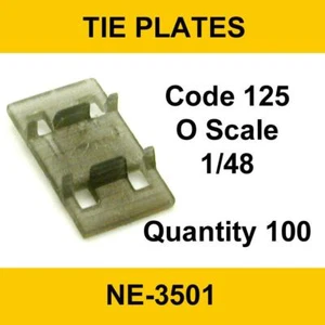 CÓDIGO PLACA DE LAZO 125 (4 agujeros) escala O cantidad 100 impresión resina. Placas de amarre - Imagen 1 de 2