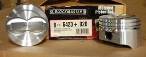 Blockmaster 6423+.020 Juego de 8 pistones que se adapta a 350 Chevy - Imagen 1 de 1