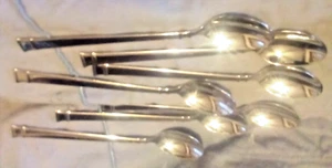 Lot (6) Iced Tea Spoons Heritage Mint Ltd BENTLEY Stainless Shiny 18/10 - Picture 1 of 8