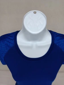 MAGLIETTA DONNA SMALL UNDER ARMOUR BLU HEAT GEAR MANICA CORTA BEI LOGHI - Foto 1 di 11