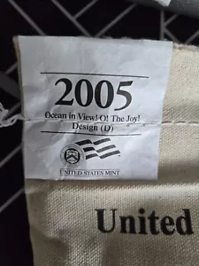 2005-D Ocean in View Nickels, (Westward Journey) Unopened $25 Mint Bag - Picture 1 of 2