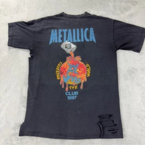 VTG Metallica Covering the World Club 1997 Giant Tag Men's Sz Large Distressed - Bild 1 von 16