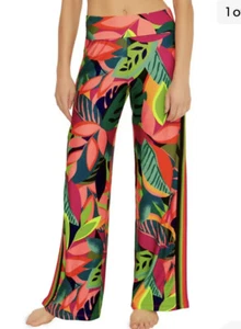 Trina Turk Regenwald Strandhose weites Bein Badeanzug Überziehhose M neu mit Etikett $ 162 - Bild 1 von 3