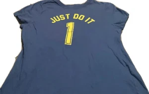 NIKE GIRL'S BLUE & YELLOW SS SHRT. SIZE XL - Picture 1 of 3