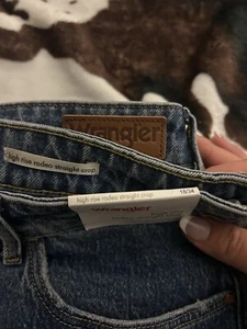 Wrangler jeans High Rise Rodeo Straight Crop Women’s 18/34 - Picture 1 of 4
