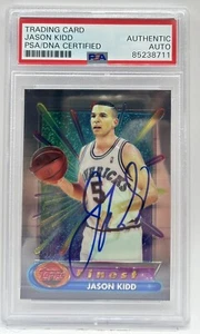 JASON KIDD 1994/95 FINEST RC ROOKIE SIGNED AUTOGRAPH HOF 18 PSA DNA AUTO - Picture 1 of 2