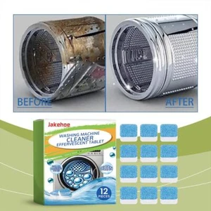12pcs Washing Machine Sink Cleaner Effervescent Drum Cleaning Tablet S2T8 - Picture 1 of 11