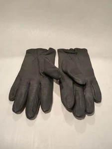 Guanti donna vintage vera pelle grigio scuro taglia grande RN 35548 - Foto 1 di 5