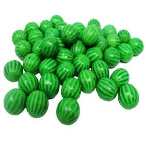 Bubble Gum Kugeln in Wassermelonen Optik mit Brausepulver 1000g - Bild 1 von 1