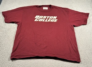 Camicia vintage Champion Fieldhouse Boston College uomo taglia 2XL rossa campus anni 90 - Foto 1 di 7