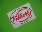 Villiers ovaler Motorradaufkleber/Aufkleber x2