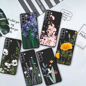Flower Case Silicone Phone Cover For Samsung Galaxy S23 Ultra S22 S21 S20 FE S10