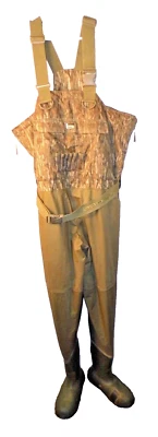 MOSSYOAK BOTTOMLAND  Insalated Overalls  BREATHABLE WADERS Sz XL Boots Size 8 - Image 1 of 4