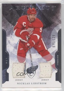 2011-12 Upper Deck Artifacts Jersey/Jersey /125 Nicklas Lidstrom #5 HOF