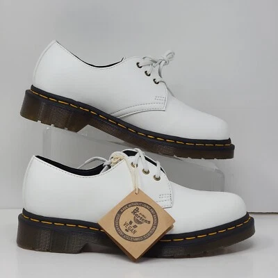 Dr Martens Vegan Low Boots Air Wair Air Cushion White  27214 Mens 6 Womens 7 New - Image 1 of 4