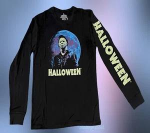 New Halloween Michael Myers Long Sleeve Poster Mens Vintage T-Shirt - Picture 1 of 2