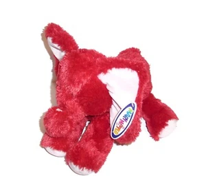 Mary Meyer Blozy Nozy Red Elephant Plush Pink Ears Feet Stuffed Animal Lovey - Picture 1 of 4