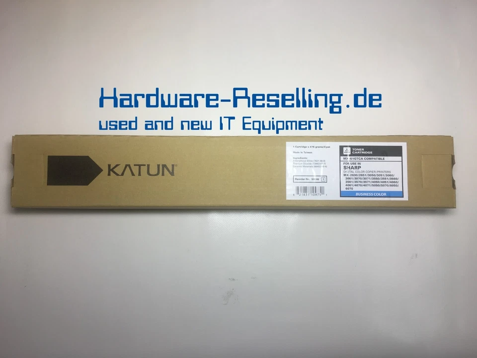 Katun Cartridge Cian MX-61GTCA para Sharp MX-26xx/ 30xx/ 35xx/ 40xx/ 50xx/ 60xx - Imagen 1 de 4