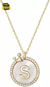 Gold Initial Necklaces for Women 14K Gold Plated Dainty Letter Chain Necklace Pe - Picture 1 of 7