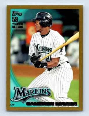 2010 Topps Gold Cameron Maybin 1595/2010 Florida Marlins #352 - Image 1 of 2