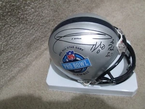 DONALD DRIVER AUTOGRAPHED 2007 PRO BOWL MINI FOOTBALL HELMET JSA AUTHENTICATED - Picture 1 of 10