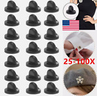 25-100X Rubber Pin Backs Black Pin Keepers Pin Cap Replacement Uniform Badges Uk