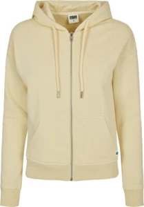 Urban Classics Damen Ladies Organic Terry Zip Hoody Softyellow - Picture 1 of 2
