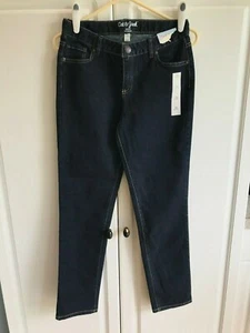 New Girls Cat & Jack Jeans Skinny Jeans Size 16 28"x29" Dark Blue - Picture 1 of 4