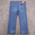 Levis 501 Jeans 40X30 (39X30) Blue Button Fly Straight Leg 90S Y2k Style Stretch
