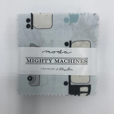 Moda Mighty Machines Lydia Nelson Mini Charm Pack 42ct 2.5"x2.5"  Fast Free Ship - Image 1 of 4