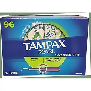Tampax Pearl Advanced Grip super saugfähig (96 Stück) - Bild 1 von 1