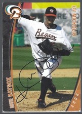 2008 Grandstand Bowie Baysox Kam Mickolio IP autograph signed card
