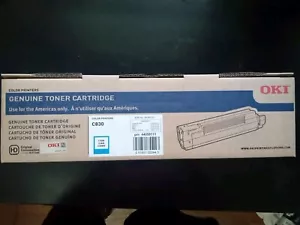 Genuine Oki 44059111 Cyan Toner Cartridge C830 Brand New Factory Sealed - Picture 1 of 5