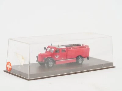 Brekina Camion Dei Pompieri Man Feuerwehr METZ Nuovo In Scatola 1:87 MIB - Immagine 1 di 4