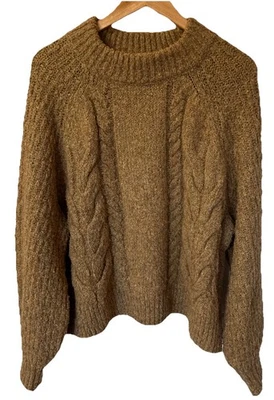 Suéter Universal Thread Cable Tejido Mujer Talla XL Pescador Marrón Claro Foto 1 de 4