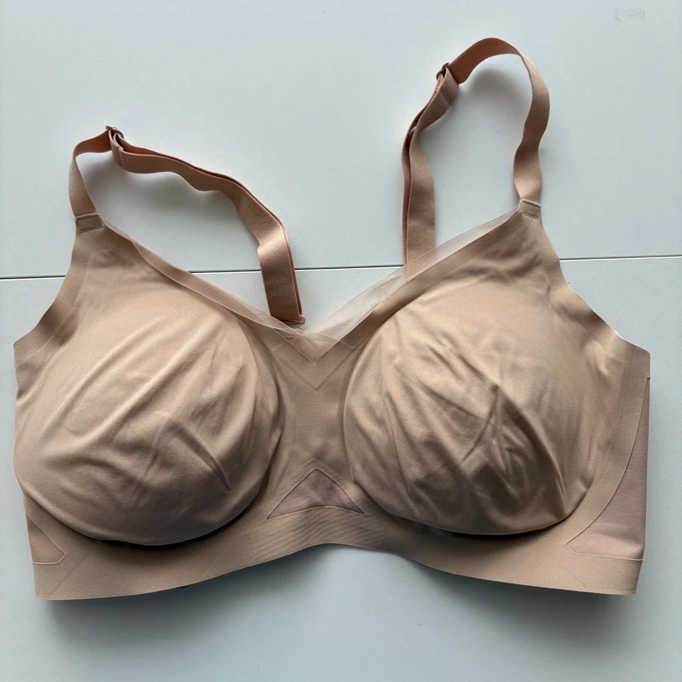 Sutiã tanque Honey Love 1X esculpido bege sem costura alisamento compressão - Imagem 1 de 3